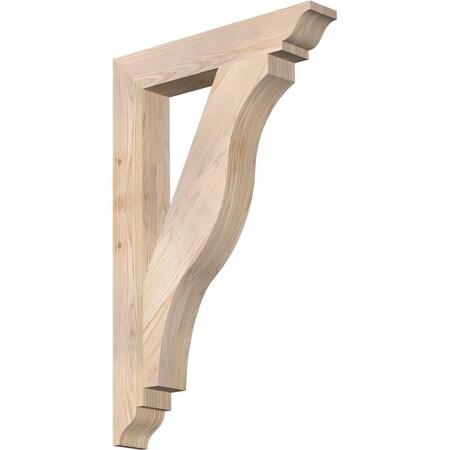 Ekena Millwork Funston Traditional Smooth Bracket, Douglas Fir, 3 1/2"W x 22"D x 34"H BKT04X22X34FST01SDF